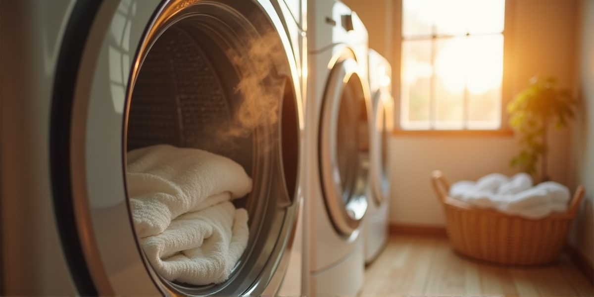 Сушильная машина в интерьере современной кухни