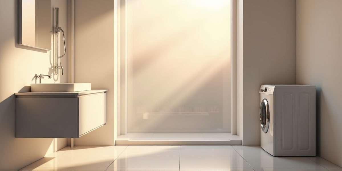 Сушильная машина в домашней прачечной