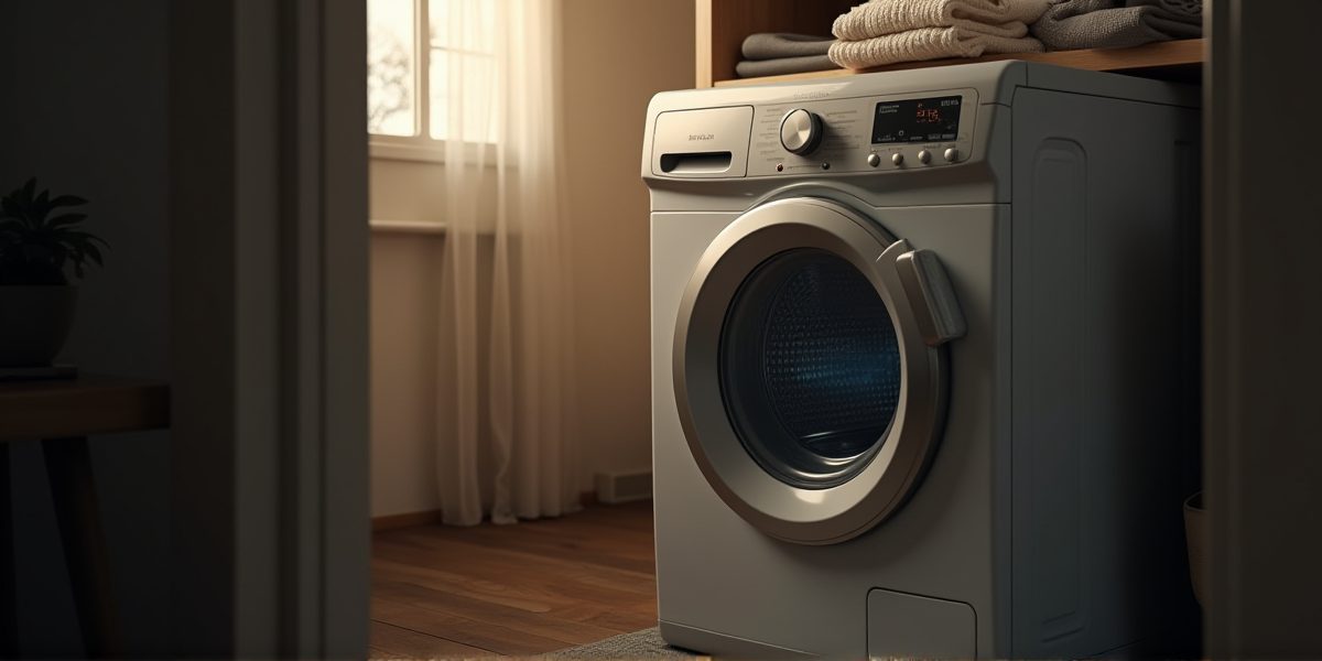 Сушильная машина в интерьере современной квартиры
