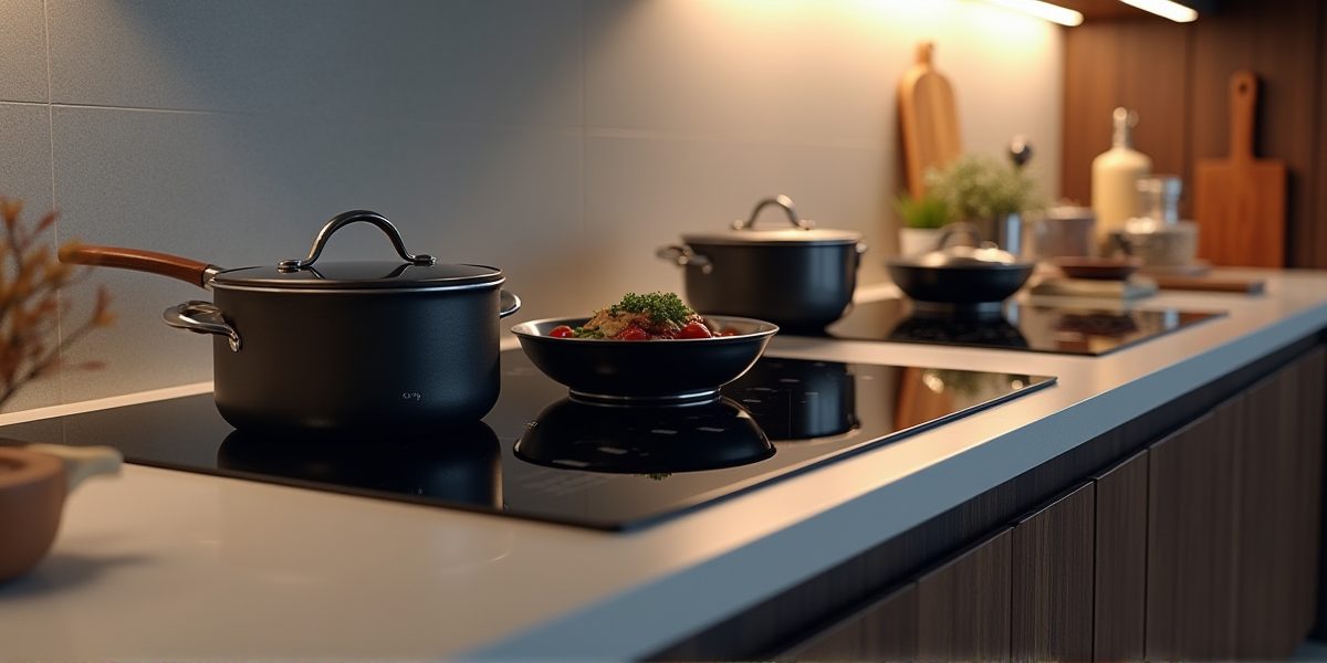 Объединение зон на варочной панели