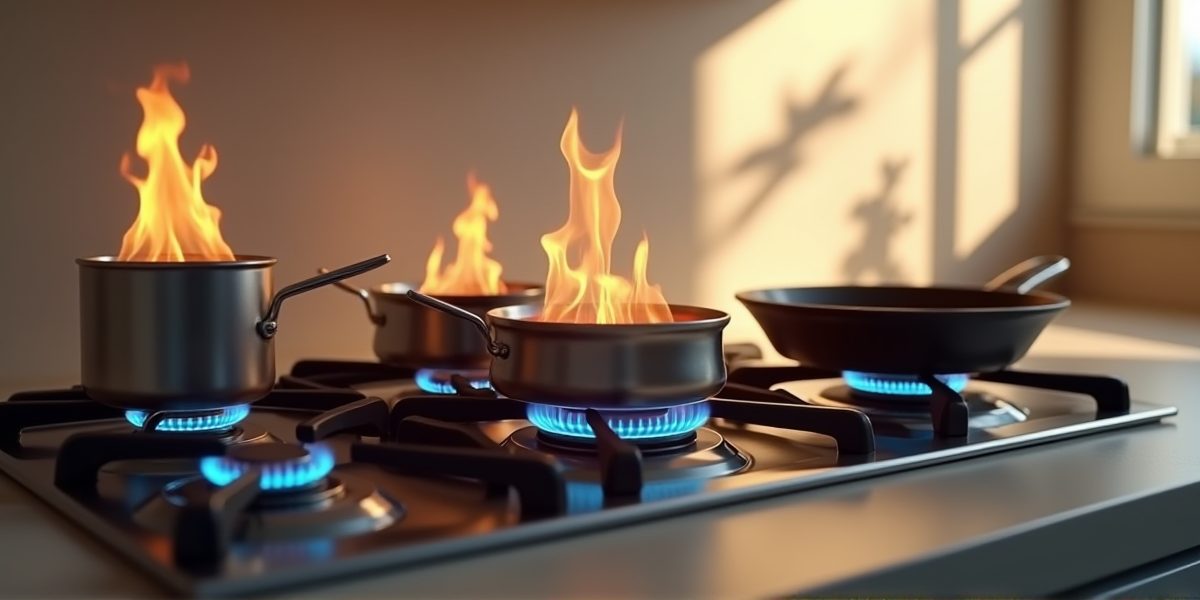 Инфракрасная конфорка в работе