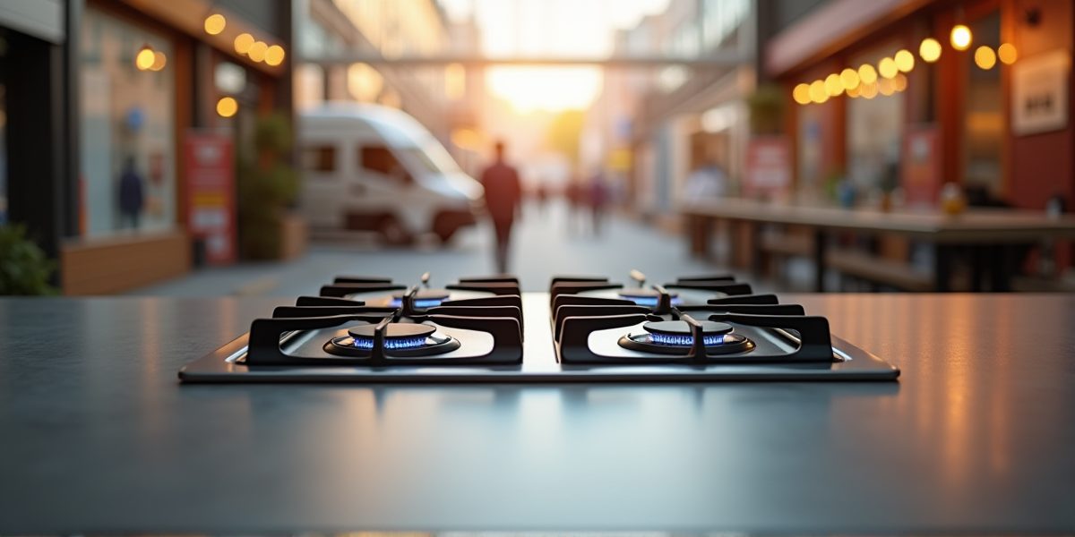 Газовая панель в интерьере