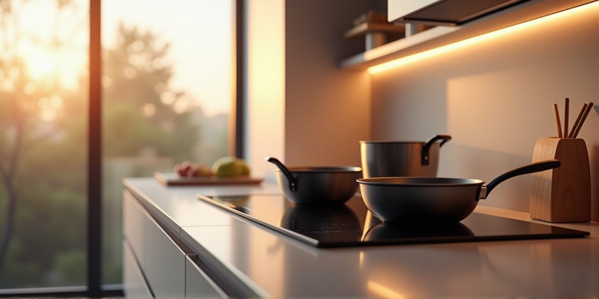 Встраиваемая варочная панель в кухонном фасаде