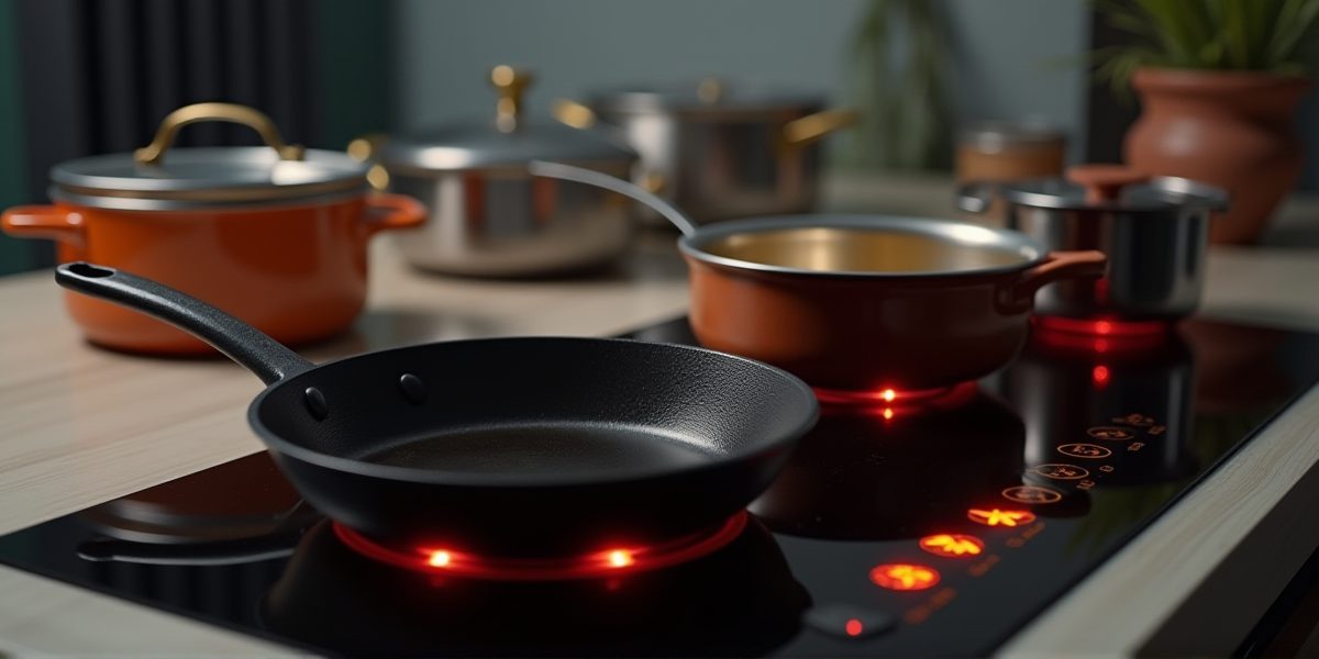 Индукционная плита и посуда