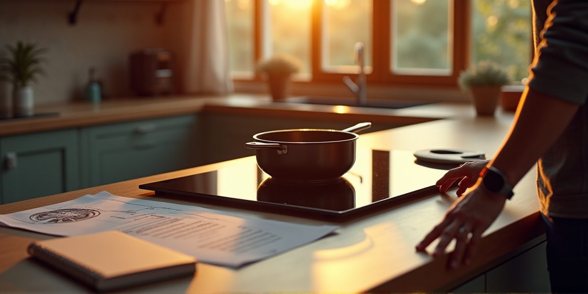 Газовая варочная панель в интерьере