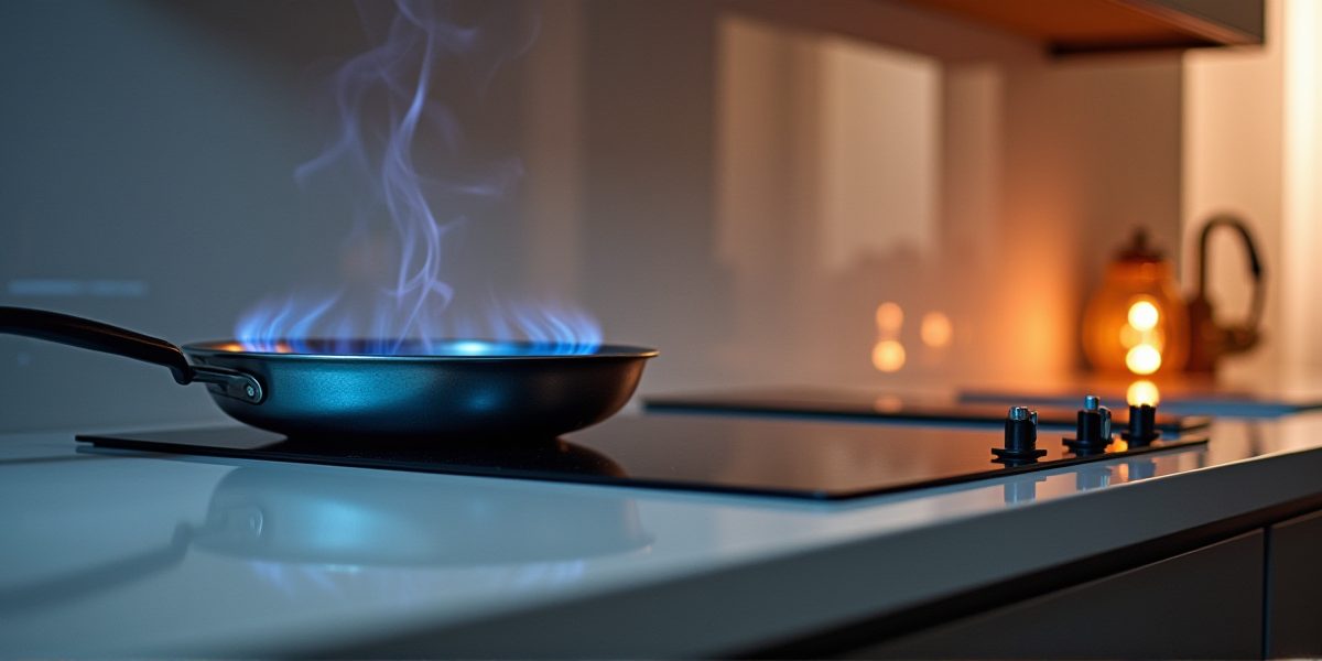 Современная варочная панель с сенсорным управлением