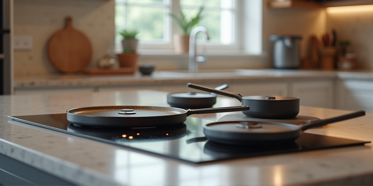 Варочная панель с 6 конфорками в современном дизайне