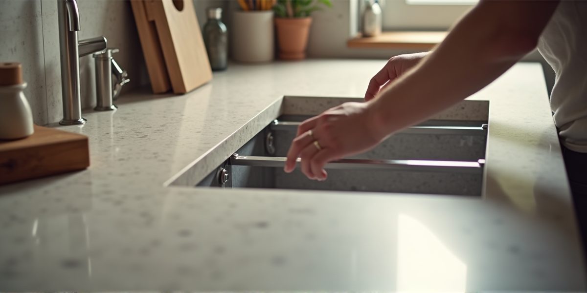 Газовый клапан вблизи варочной панели