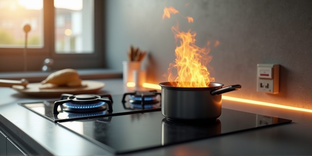 Индукционная панель с гладкой стеклянной поверхностью