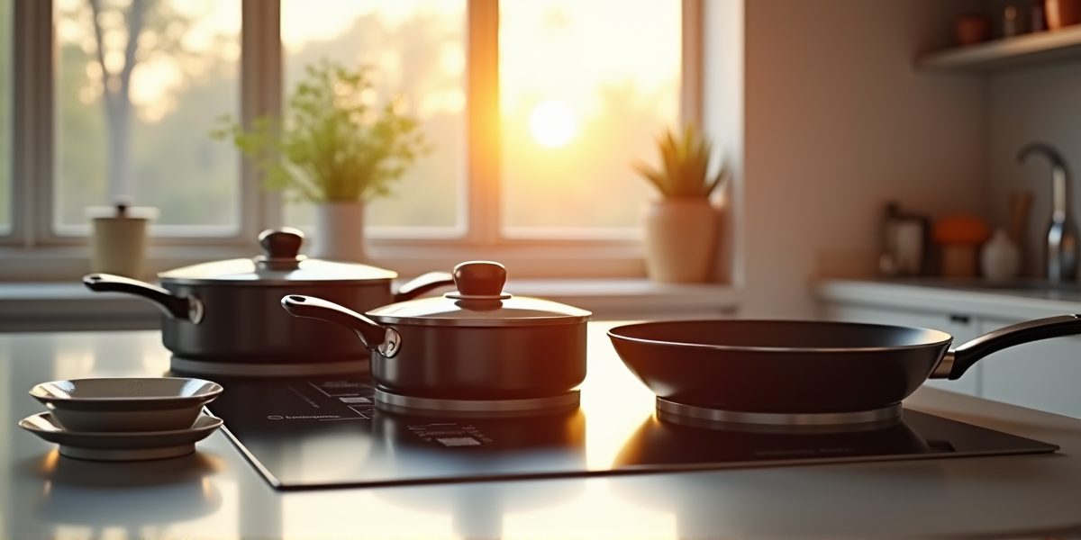 Правильное расположение посуды на индукционной плите