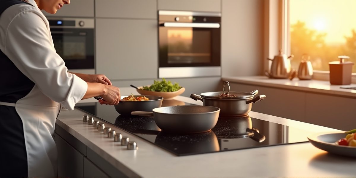 Разные виды посуды на варочной панели