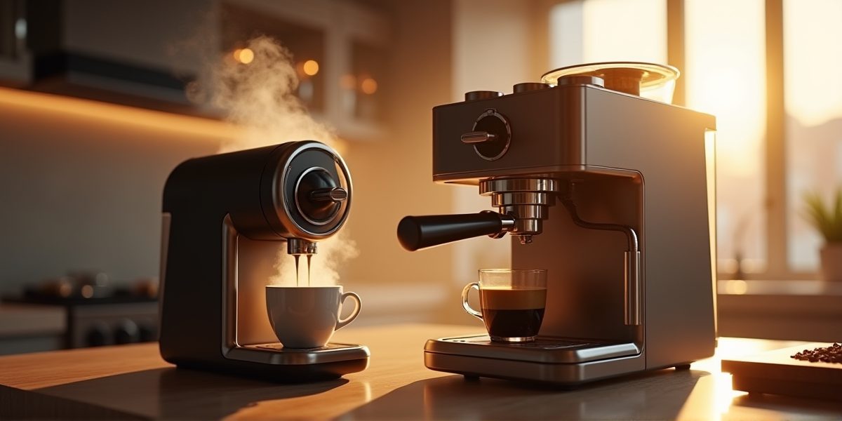 Фильтровая кофемашина в интерьере