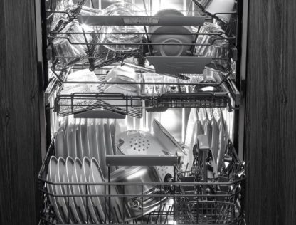 Заполненная посудомоечная машина