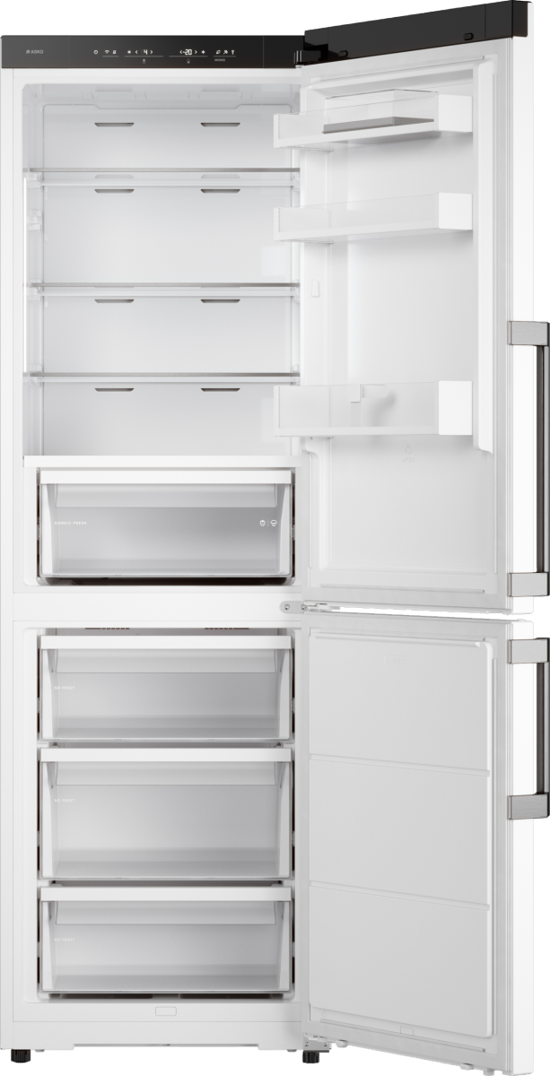 Отдельностоящий комбинированный холодильник Asko RFC286KNBW1