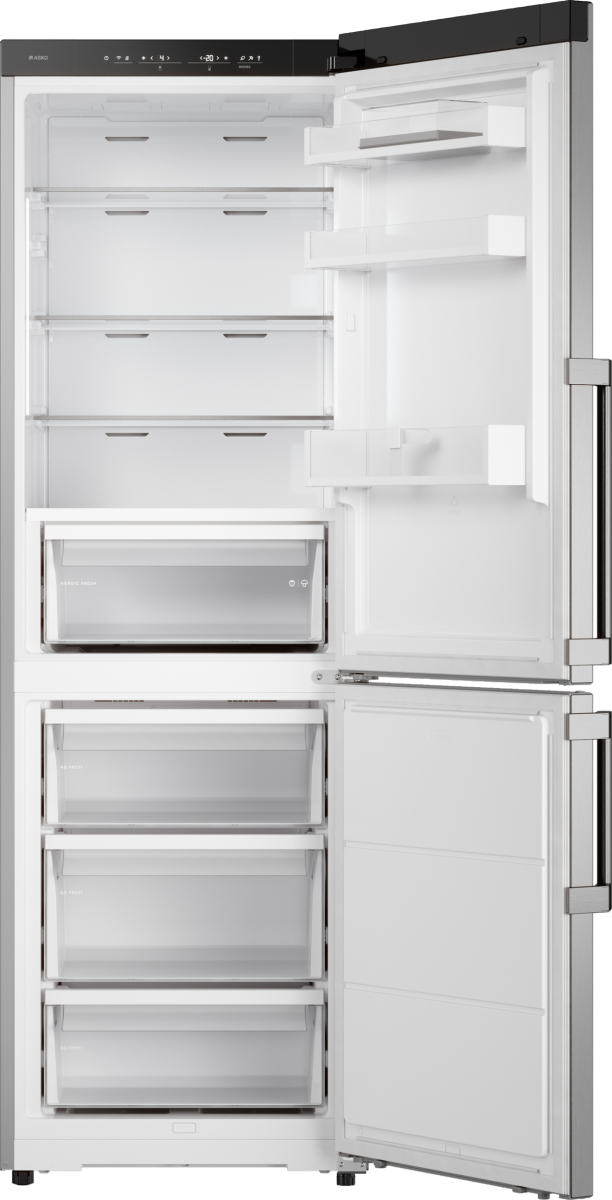 Отдельностоящий комбинированный холодильник Asko RFC286KNBS1